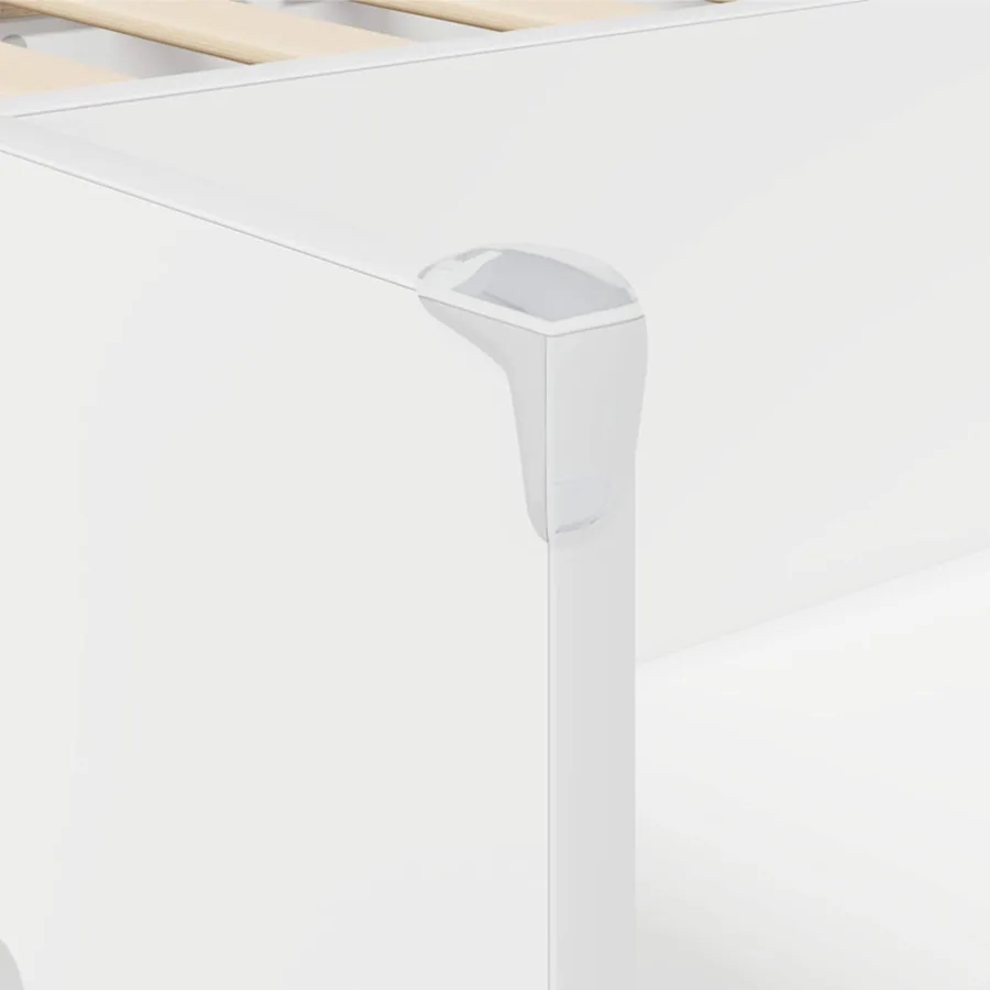 Lit haut pour enfants avec bureau Blanc 75 x 190 cm - 7