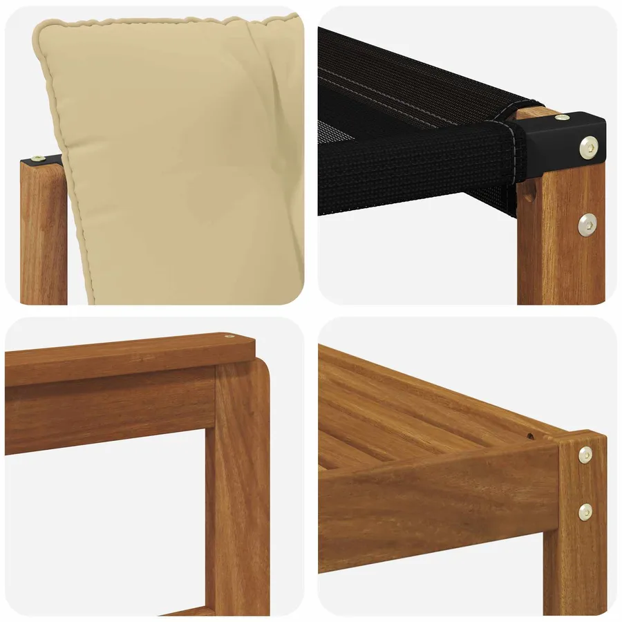Ensemble de canapés d'extérieur 9 pcs Naturel et Beige - 11