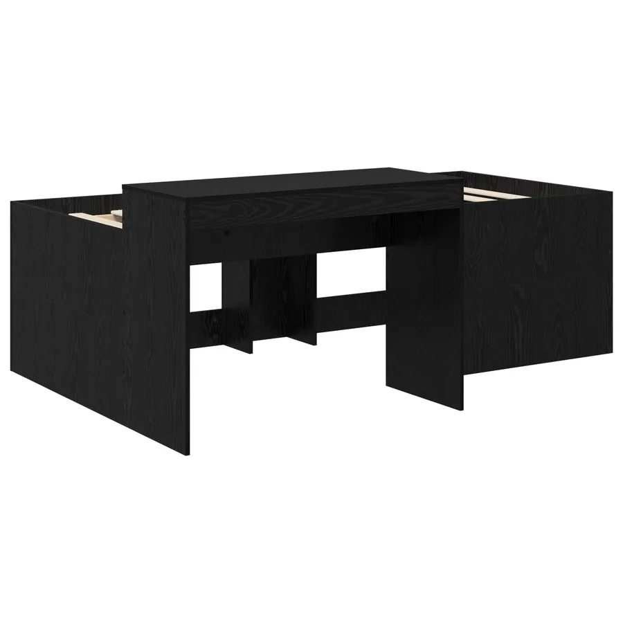 Lit haut pour enfants avec bureau Noir 98,5 x 200 cm - 3