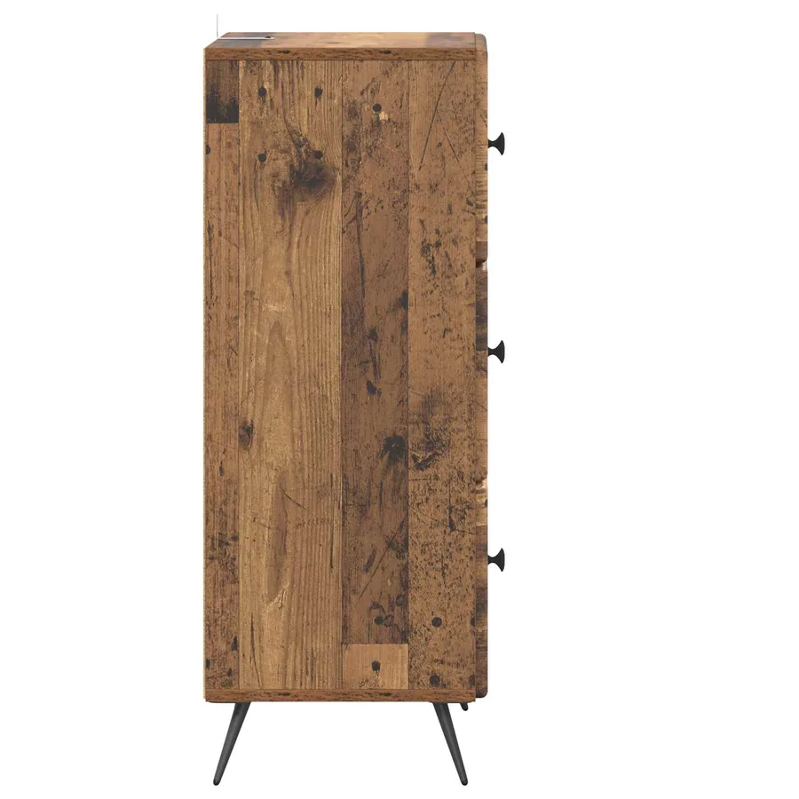 Armoire à tiroirs Bois ancien 33 x 34,5 x 90 cm - 7