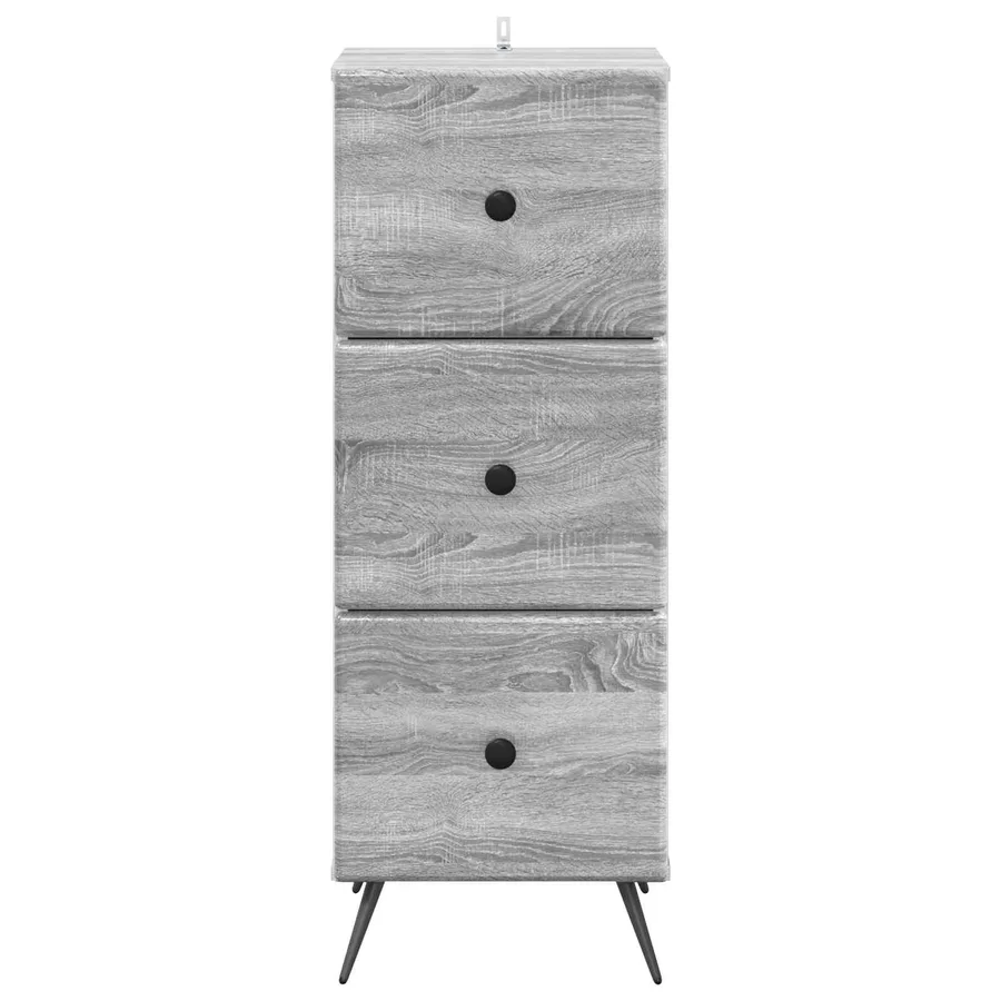 Armoire à tiroirs Sonoma gris 33 x 34,5 x 90 cm - 6