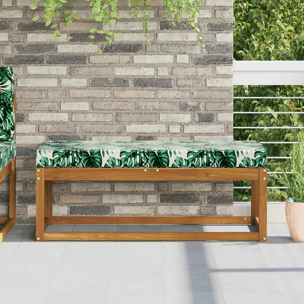 Coussin de Siège d'Extérieur Feuilles Tropicales