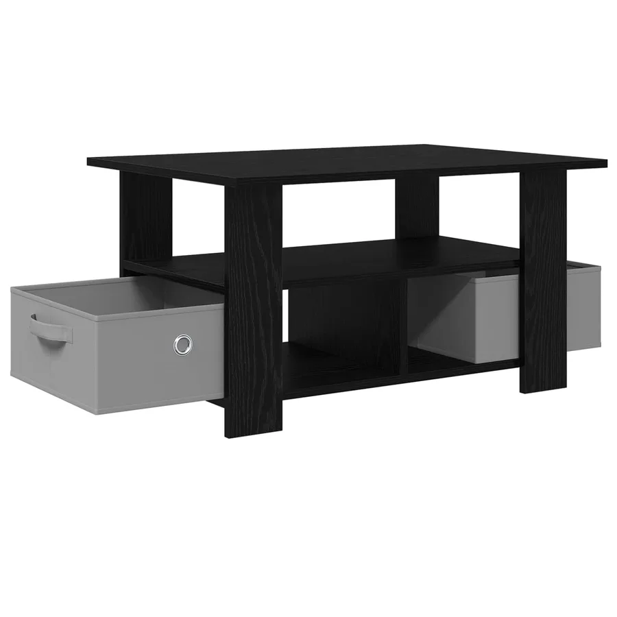 Table basse Chêne noir 77 x 55 x 42 cm Bois d'ingénierie - 4