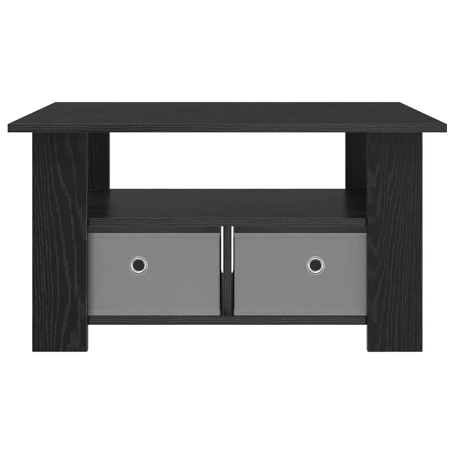 Table basse Chêne noir 77 x 55 x 42 cm Bois d'ingénierie - 5