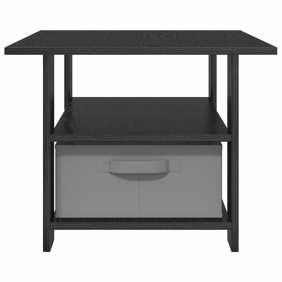 Table basse Chêne noir 77 x 55 x 42 cm Bois d'ingénierie - 6