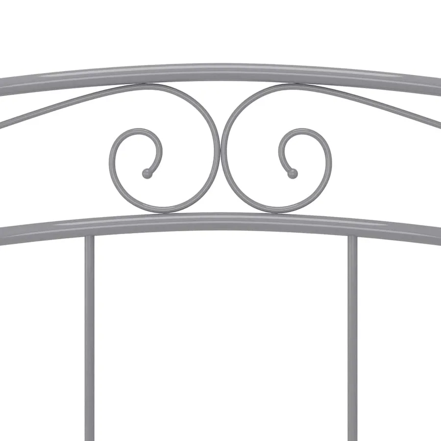 Bed frame grey metal 180x200 cm - 7
