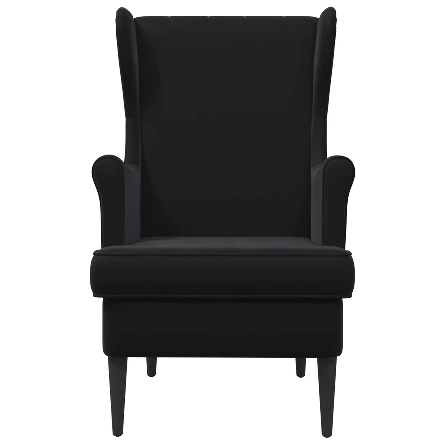 Fauteuil Noir Velours - 4