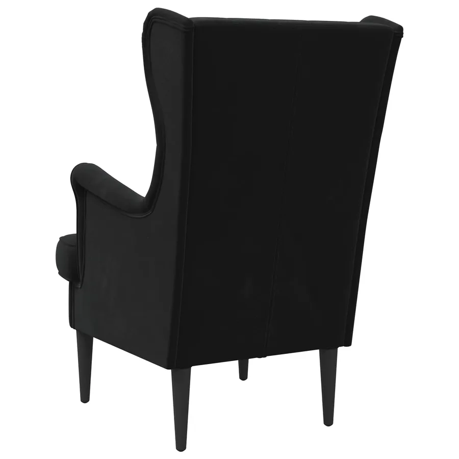 Fauteuil Noir Velours - 6