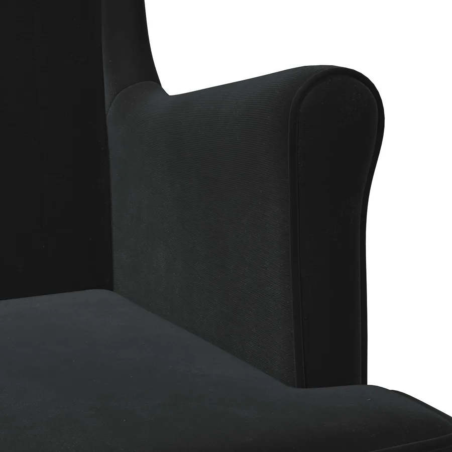 Fauteuil Noir Velours - 7