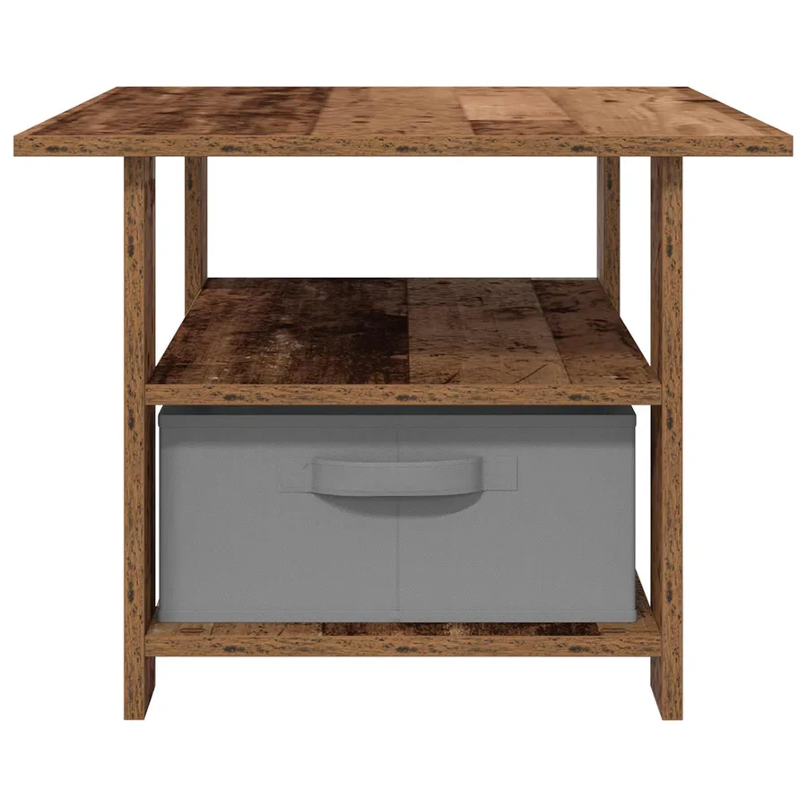Table basse Bois ancien 77 x 55 x 42 cm Bois d'ingénierie - 6