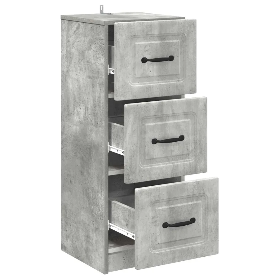 Armoire à tiroirs Gris béton 33 x 34,5 x 87 cm - 5