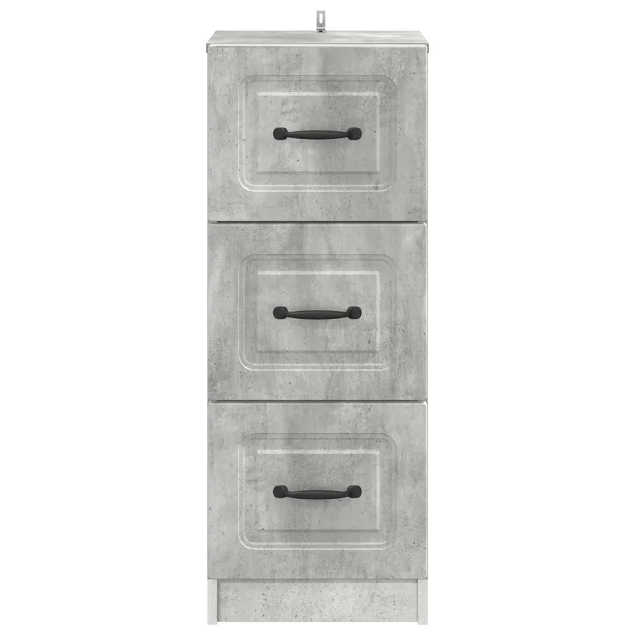 Armoire à tiroirs Gris béton 33 x 34,5 x 87 cm - 6