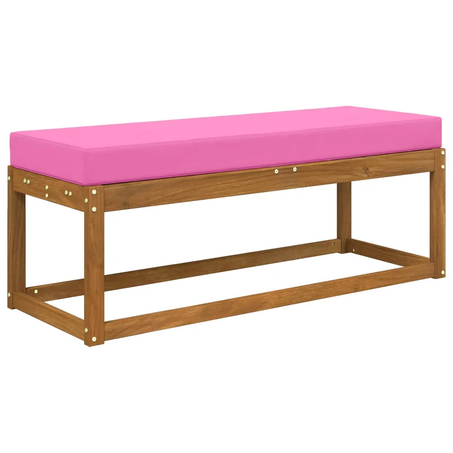 Coussin de Siège d'Extérieur Rose 111,5 x 40 x 8 cm - 3