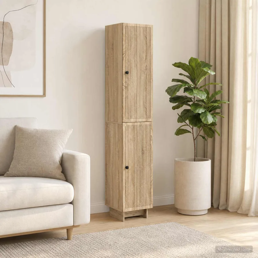 Ensemble de Meubles 2 pcs Chêne Sonoma 34,5 x 33 x 90 cm