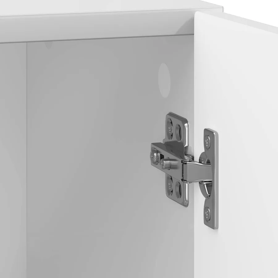 Table de chevet 2 pcs Blanc brillant 43 x 34,5 x 47 cm - 11