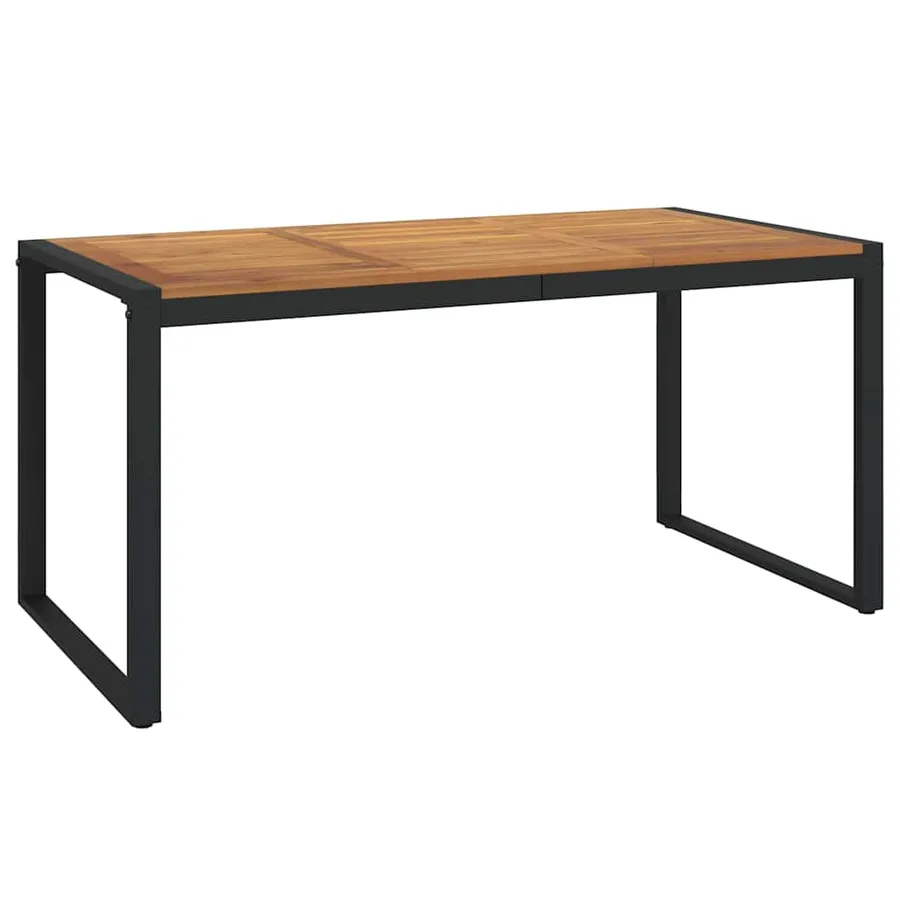 Ensemble de salle à manger pour jardin 7 pcs Noir et Marron - 6