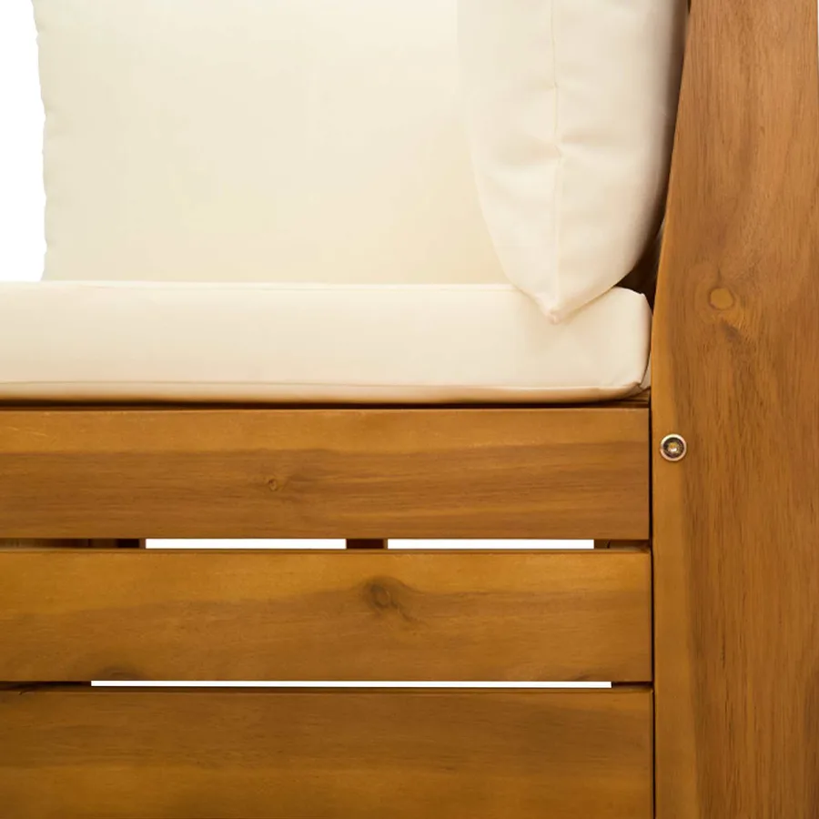 Ensemble de canapés d'extérieur avec coussin 2 Pièce Marron - 4