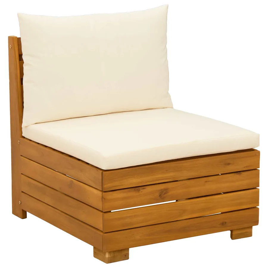 Ensemble de canapés d'extérieur avec coussin 7 Pièce Marron - 5