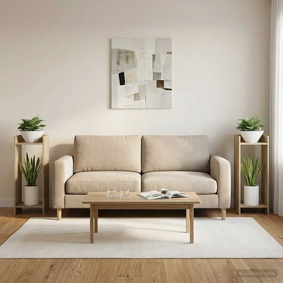 Support de Plante 2 pc Chêne Sonoma 30 x 30 x 80 cm - 4
