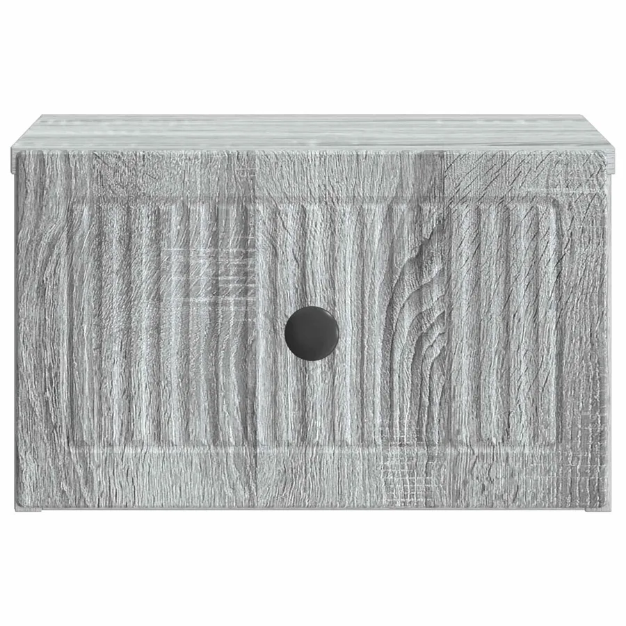 Cabinet de chevet mural Sonoma gris 33 x 34,5 x 20 cm - 5