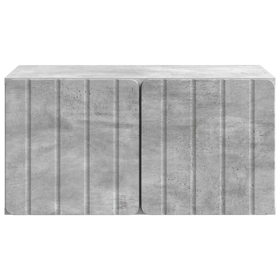 Meuble TV mural 59,5 x 41 x 30 cm Gris béton Bois d'ingénierie - 6