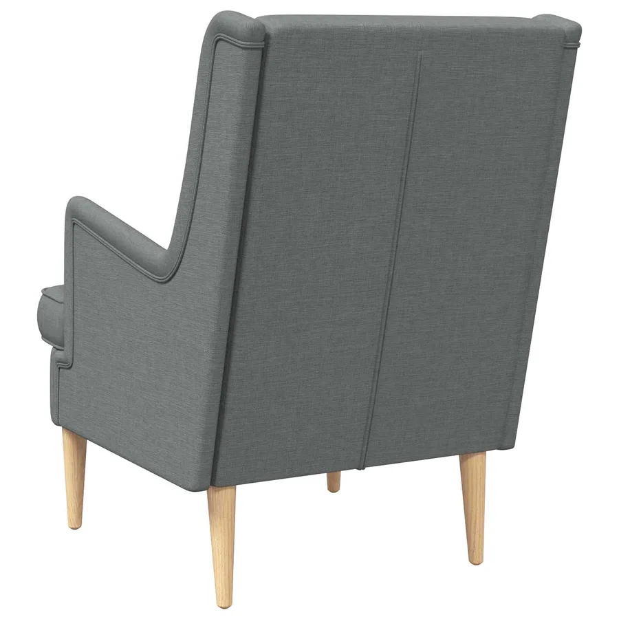 Fauteuil Gris foncé Tissu - 6