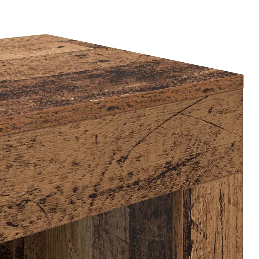 Table d'appoint Bois ancien 60 x 40 x 65 cm Bois d'ingénierie - 8