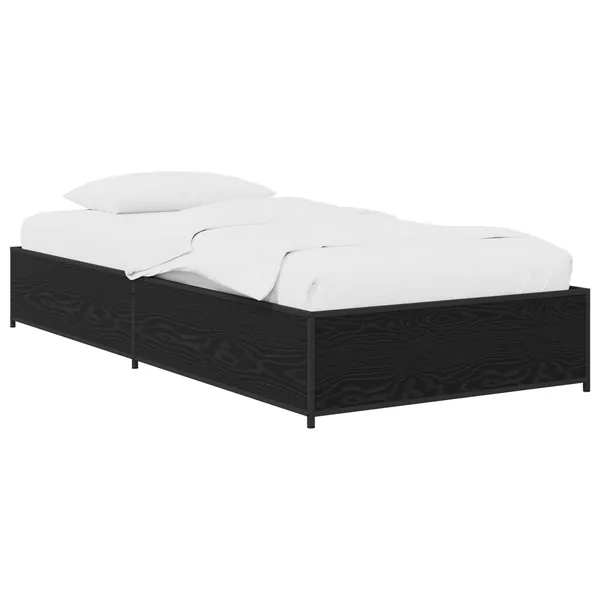 Cadre de lit Chêne noir 80 x 200 cm Bois d'ingénierie