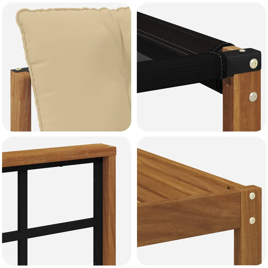 Ensemble de canapés d'extérieur 8 pcs Naturel et Beige - 7