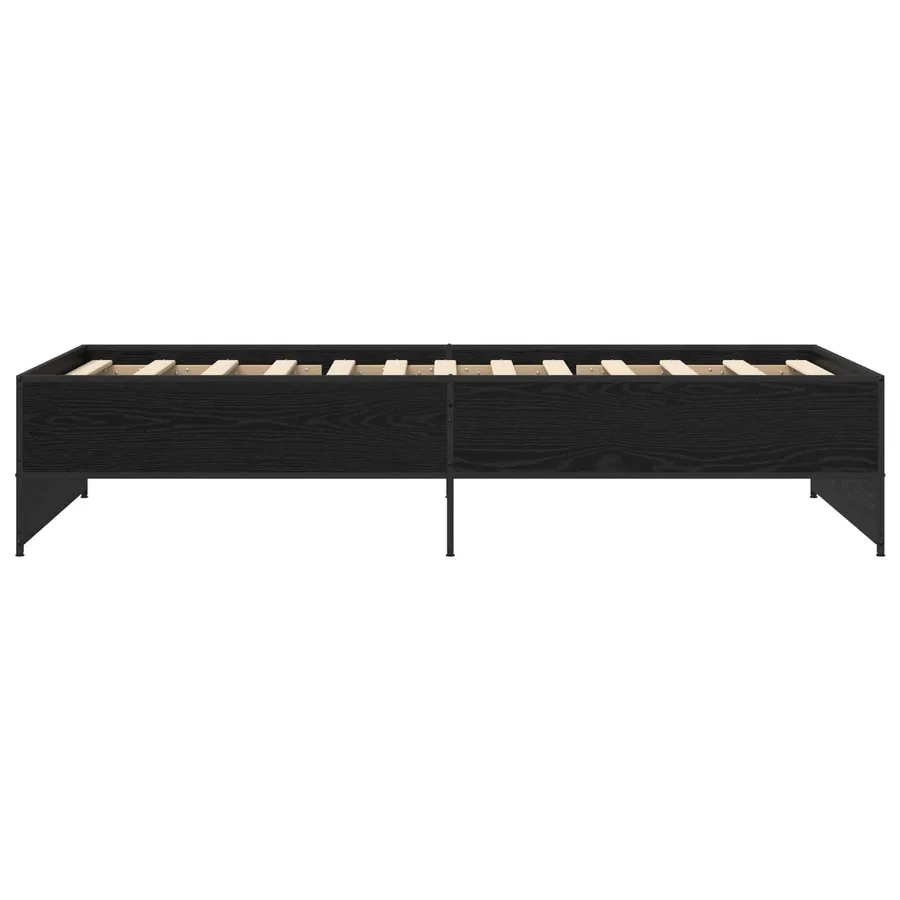 Cadre de lit Chêne noir 80 x 200 cm Bois d'ingénierie - 4