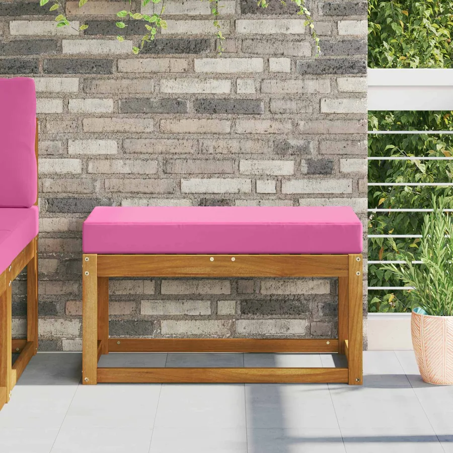 Coussin d’assise Rose 80 x 40 x 8 cm 100 % polyester