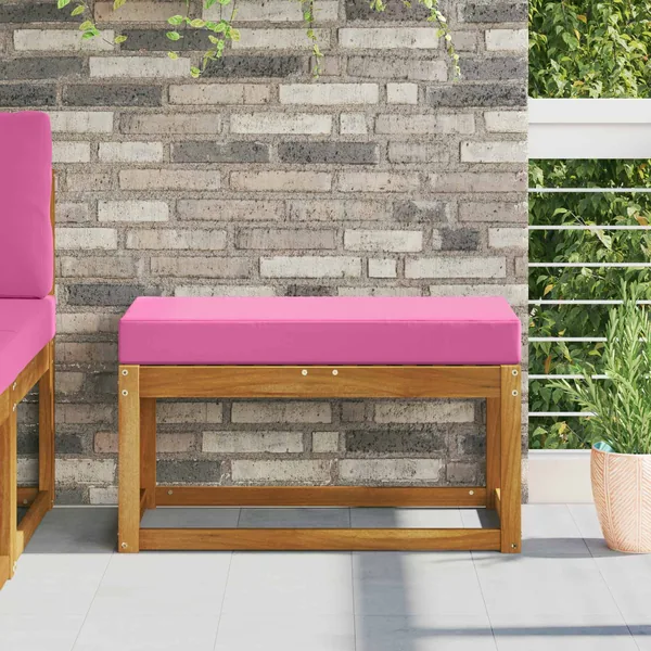 Coussin d’assise Rose 80 x 40 x 8 cm 100 % polyester