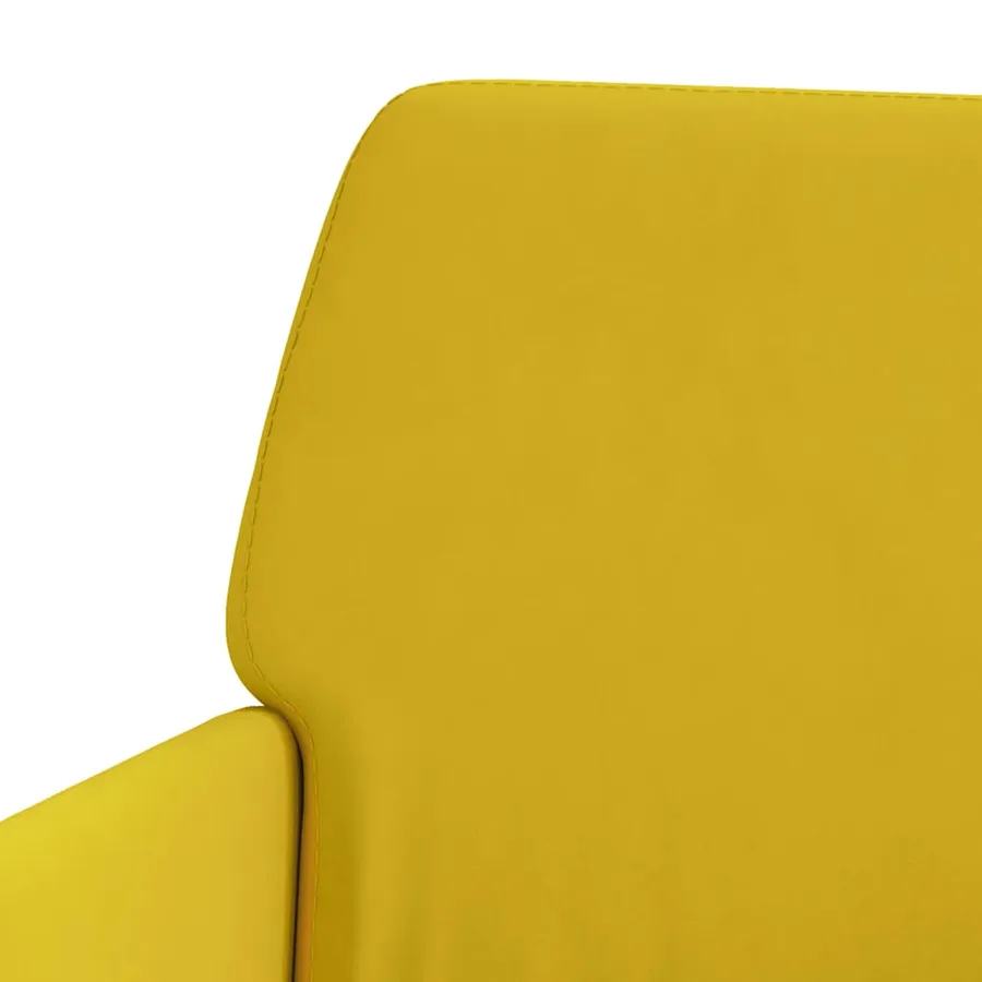 Fauteuil Jaune 62x79x79 cm Velours - 6