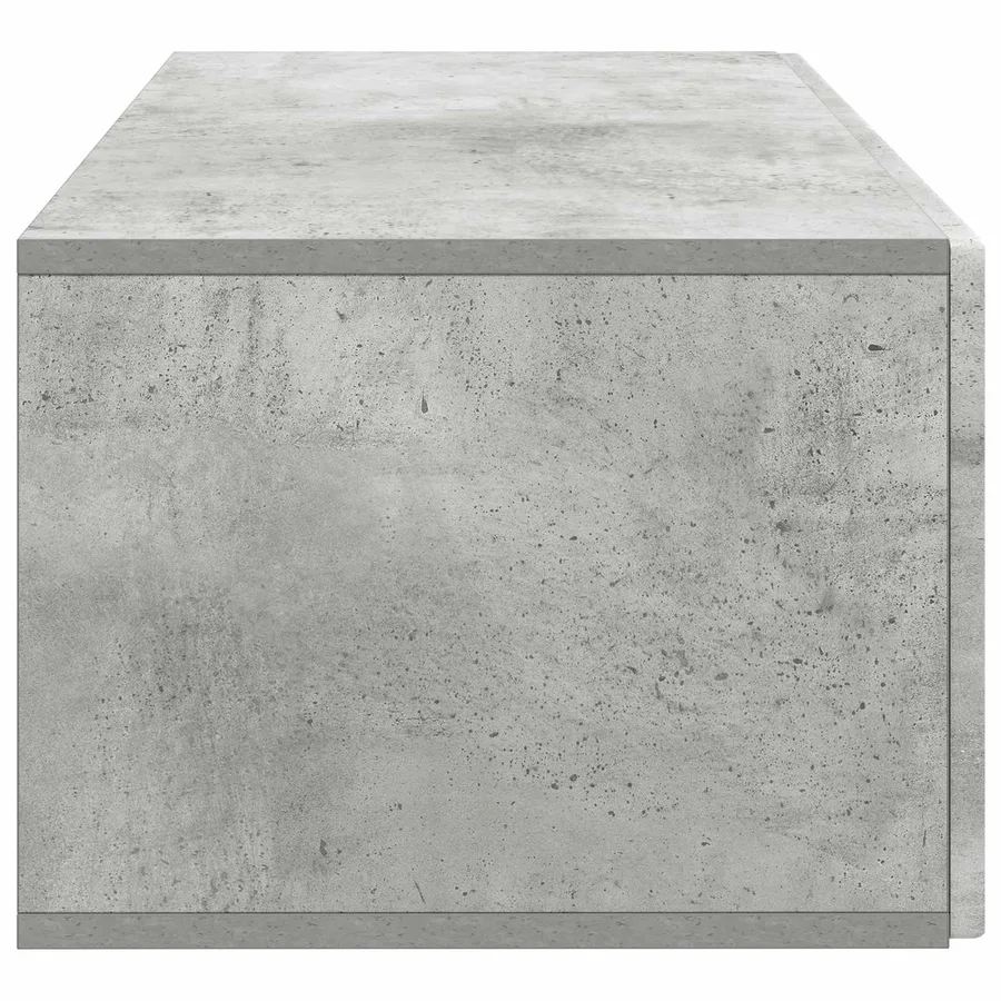Meuble TV mural Gris béton 78,5 x 41 x 30 cm Bois d'ingénierie - 7