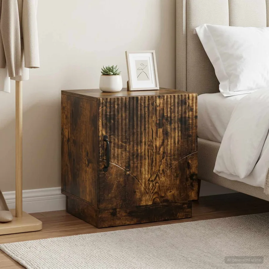 Table de chevet 2 pcs Chêne fumé 43 x 34,5 x 47 cm - 4