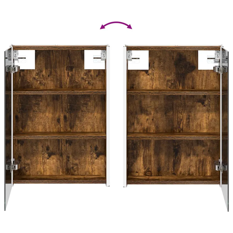 Ensemble d'armoire de salle de bain 4 pcs Chêne fumé - 11