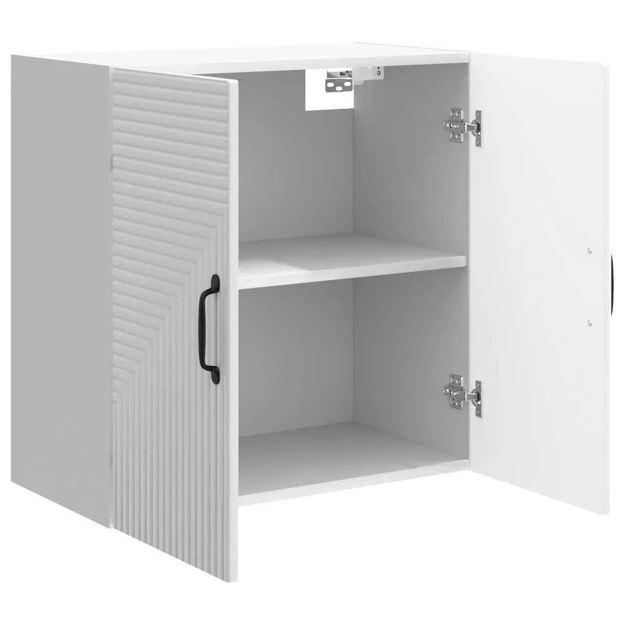 Armoire Murale Blanc brillant 59 x 31 x 60 cm Bois d'ingénierie - 3