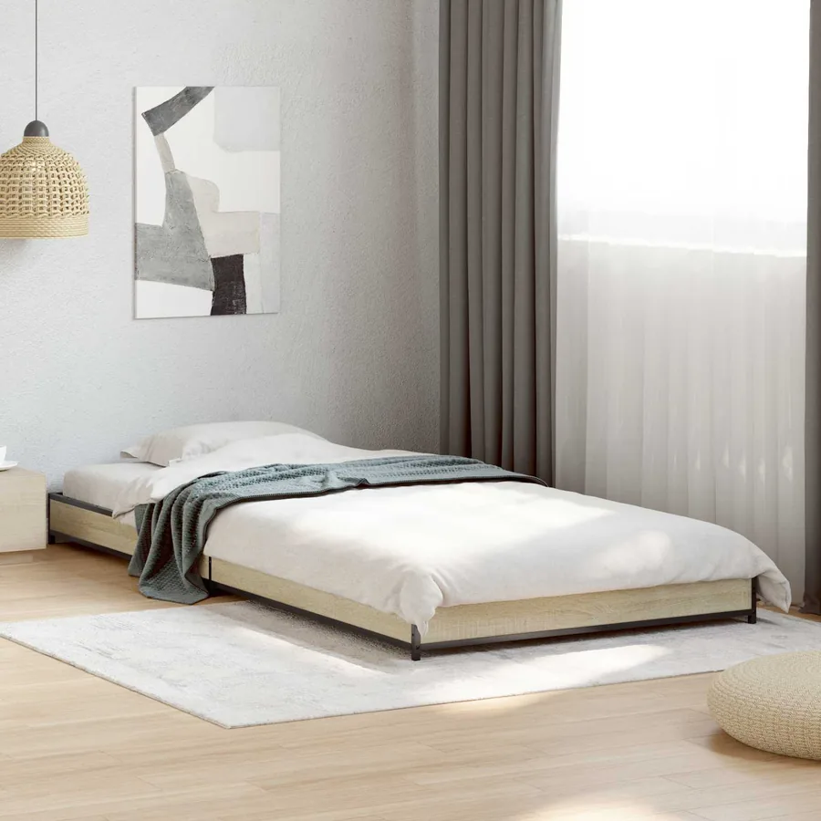 Cadre de lit Chêne Sonoma 80 x 200 cm Bois d'ingénierie