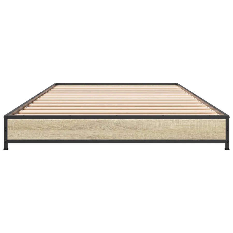 Cadre de lit Chêne Sonoma 80 x 200 cm Bois d'ingénierie - 4