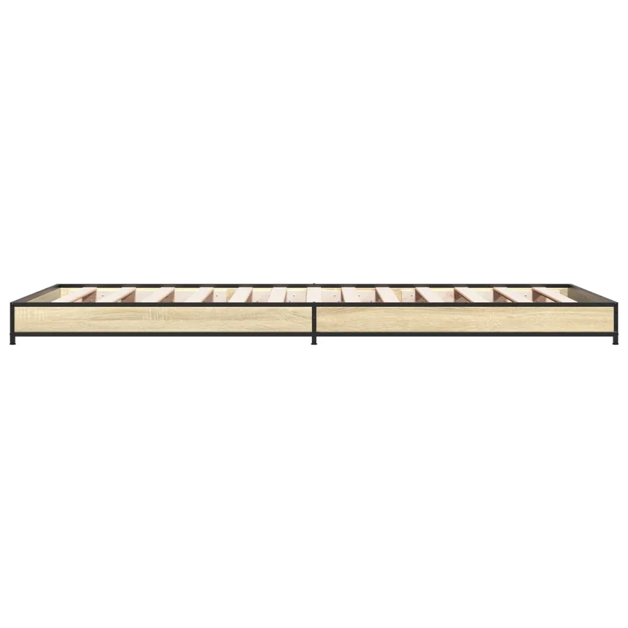 Cadre de lit Chêne Sonoma 80 x 200 cm Bois d'ingénierie - 5