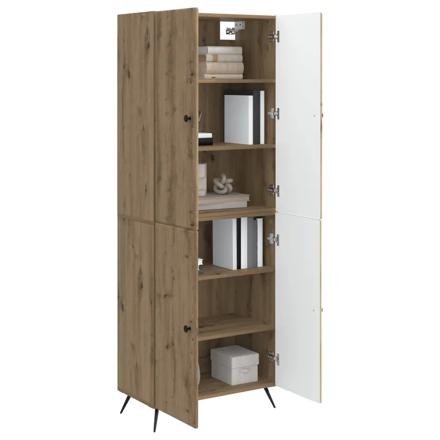 Ensemble de Meubles 2 pc Chêne artisanal Bois d'ingénierie - 3