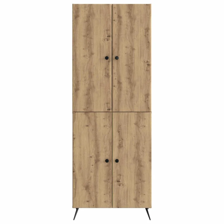 Ensemble de Meubles 2 pc Chêne artisanal Bois d'ingénierie - 5