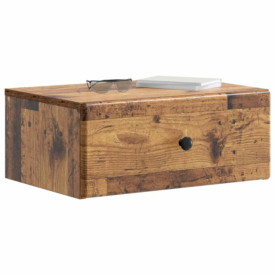 Cabinet de chevet mural Bois ancien 49 x 34,5 x 20 cm - 3