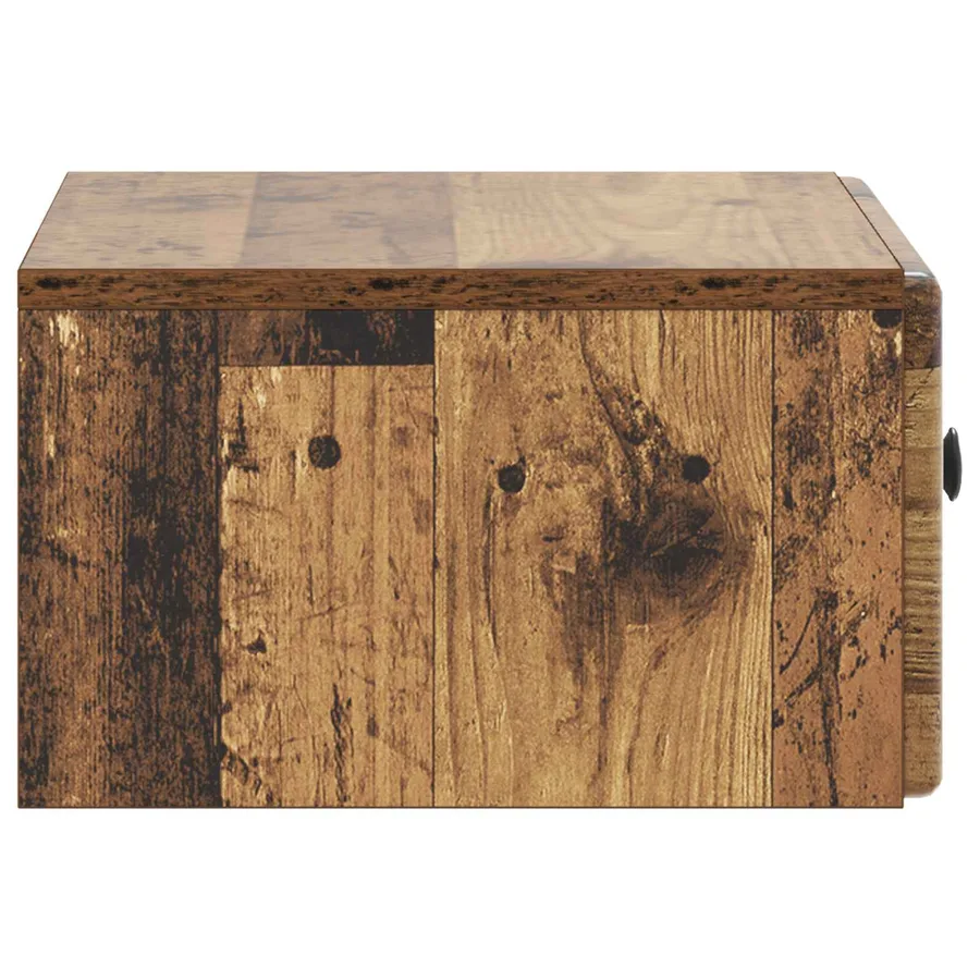 Cabinet de chevet mural Bois ancien 49 x 34,5 x 20 cm - 6