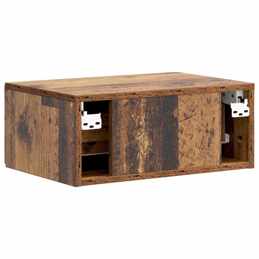 Cabinet de chevet mural Bois ancien 49 x 34,5 x 20 cm - 7