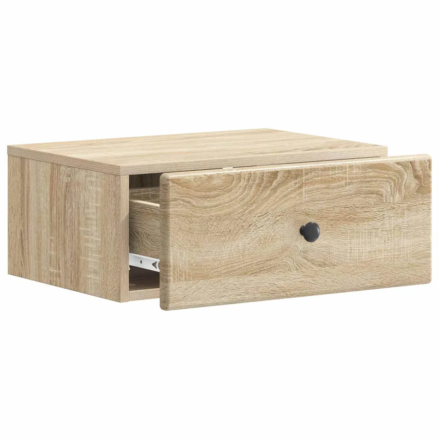 Cabinet de chevet mural Chêne Sonoma 49 x 34,5 x 20 cm - 4