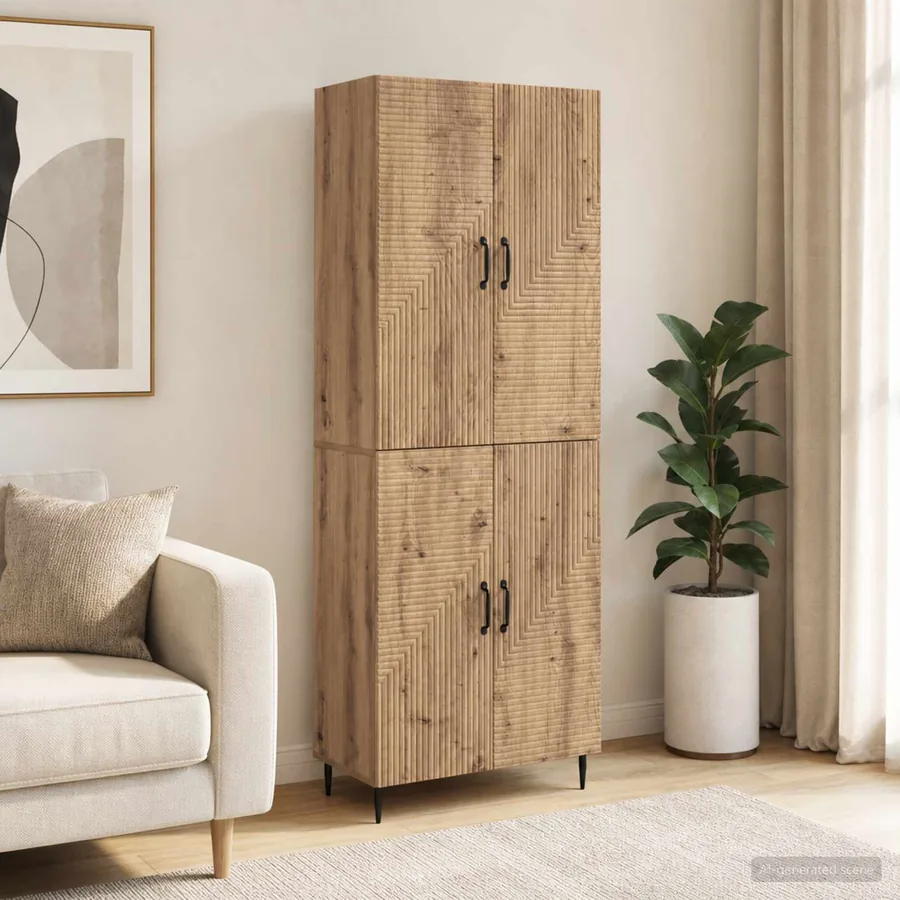 Ensemble de Meubles 2 pc Bois d'ingénierie