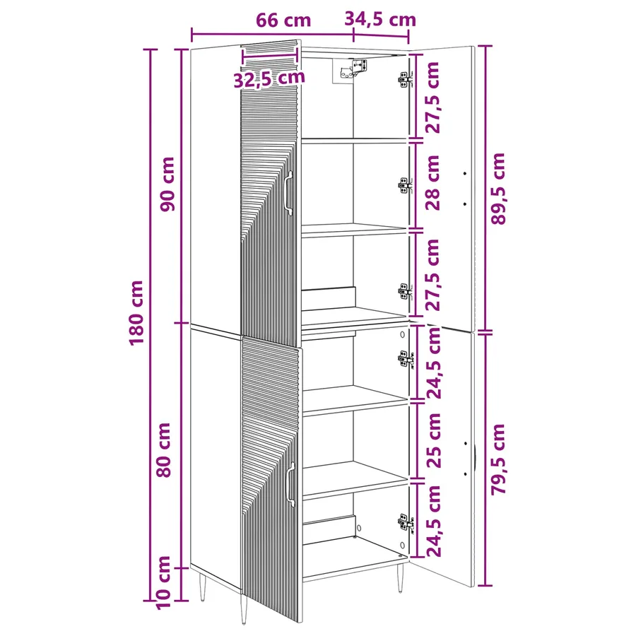 Ensemble de Meubles 2 pc Bois d'ingénierie - 10