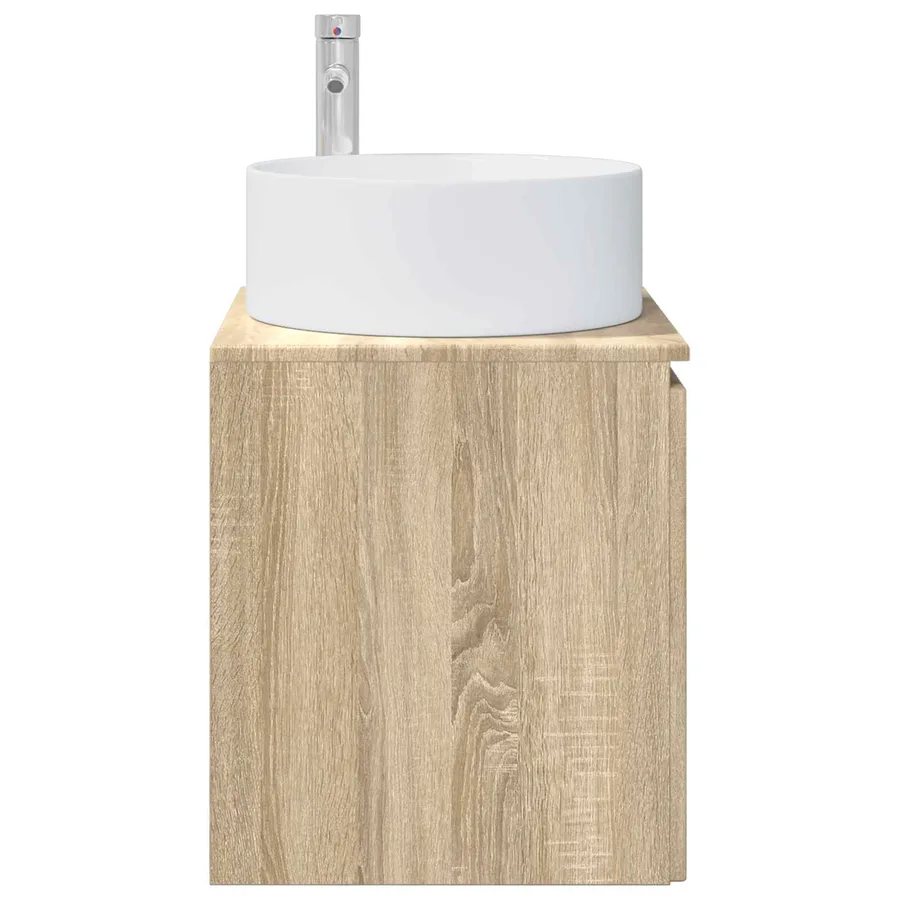 Meuble de lavabo mural Chêne Sonoma 49,5 x 44,5 x 65,5 cm - 4
