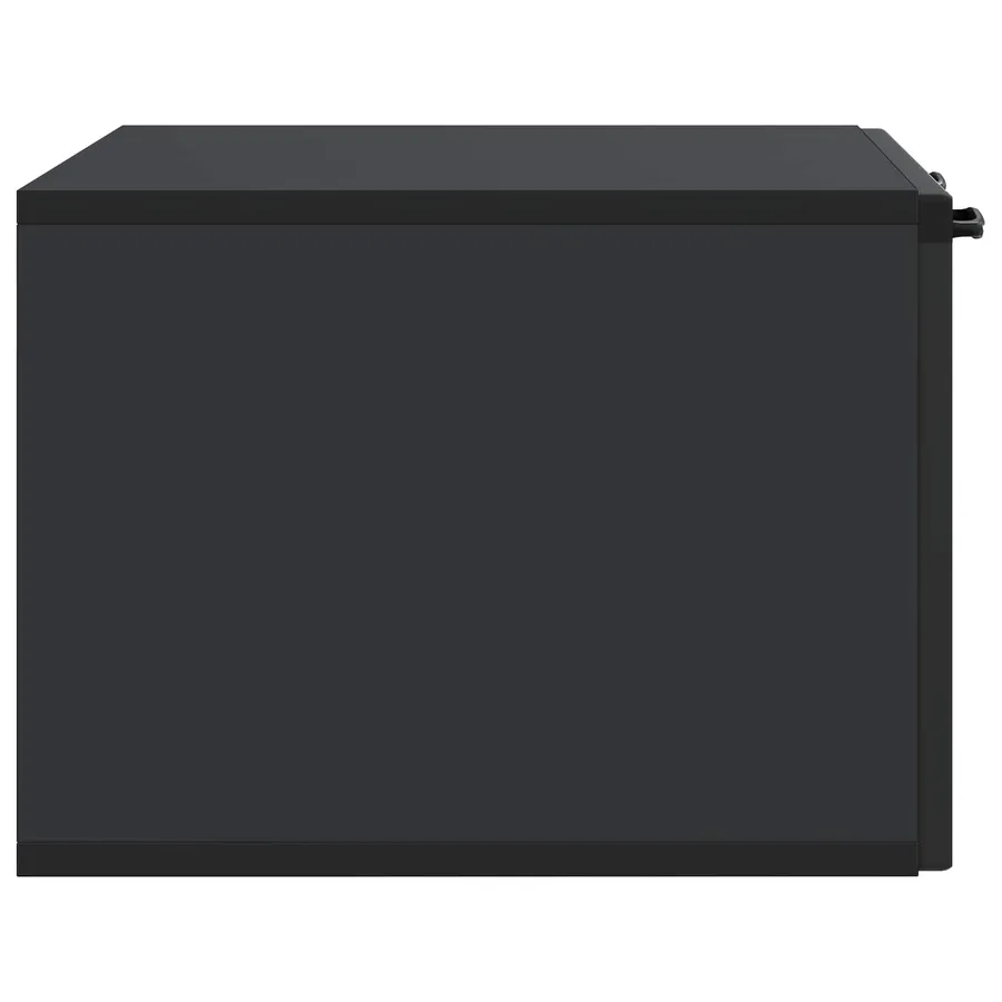 Meuble TV mural Noir 59,5 x 41 x 30 cm Bois d'ingénierie - 7